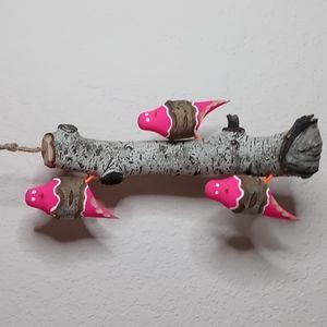 One of a kind Beautifully hand carved song birds